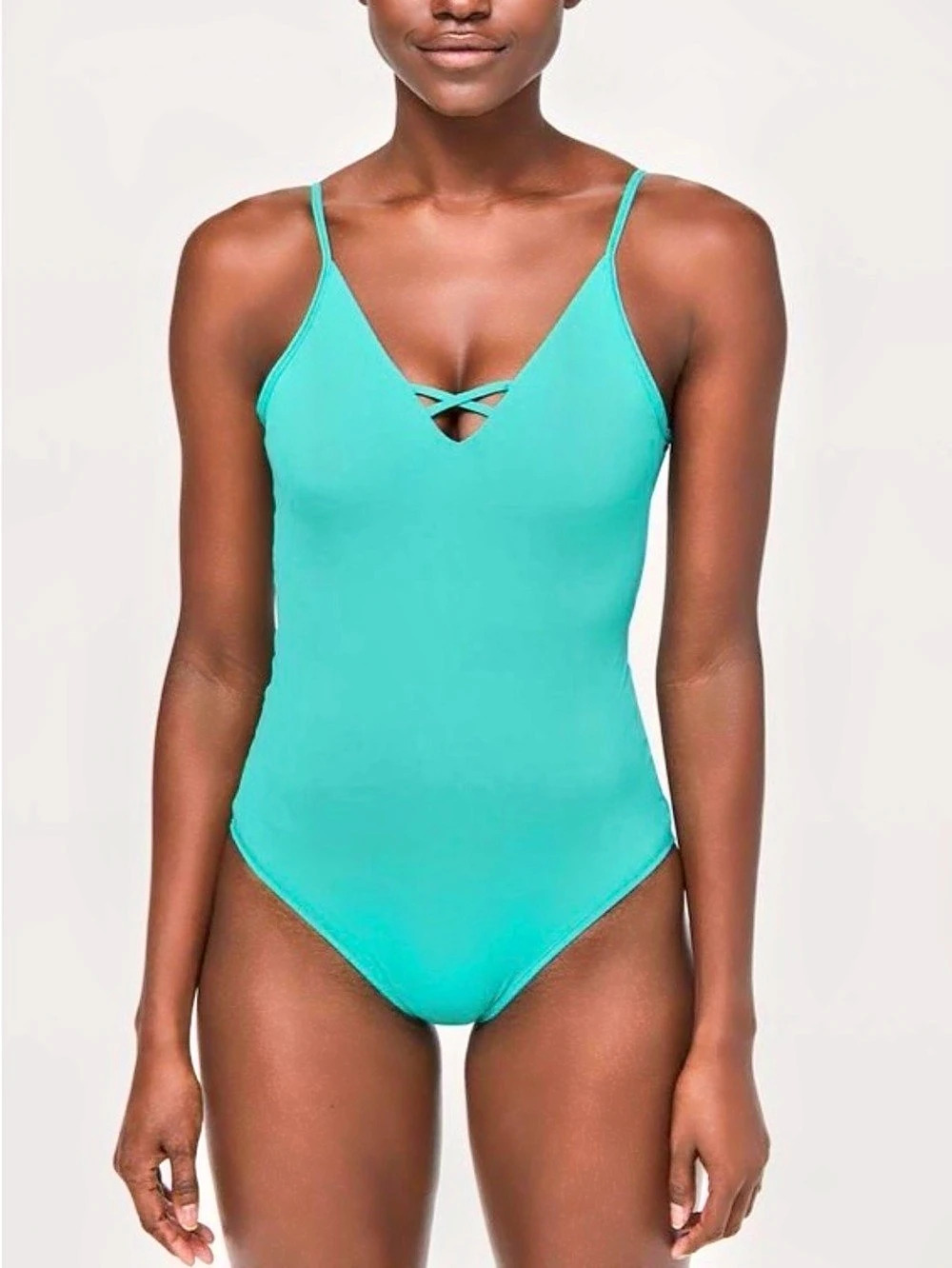 Lululemon Shoreline One Piece swimsuit
turquoise colour Eucalyptus Size 2
